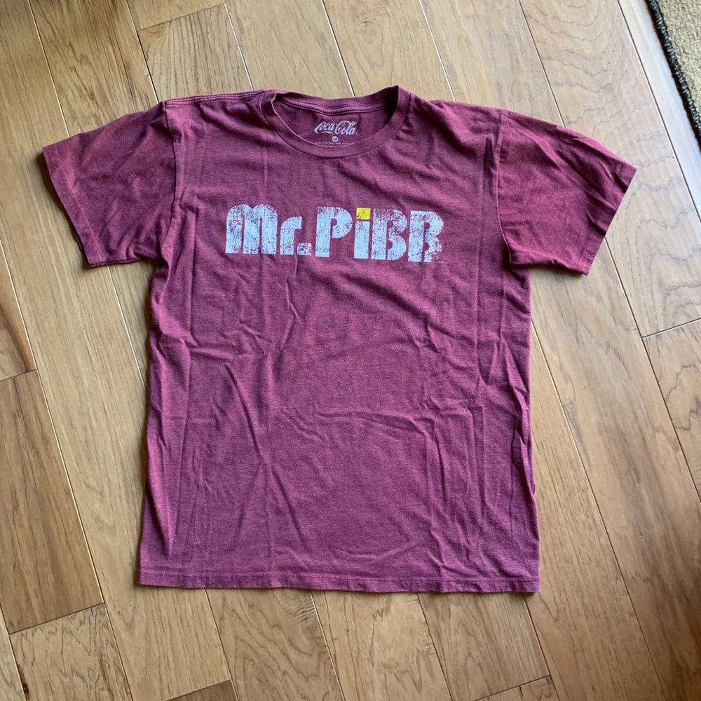 Mr. Pibb distresses tee